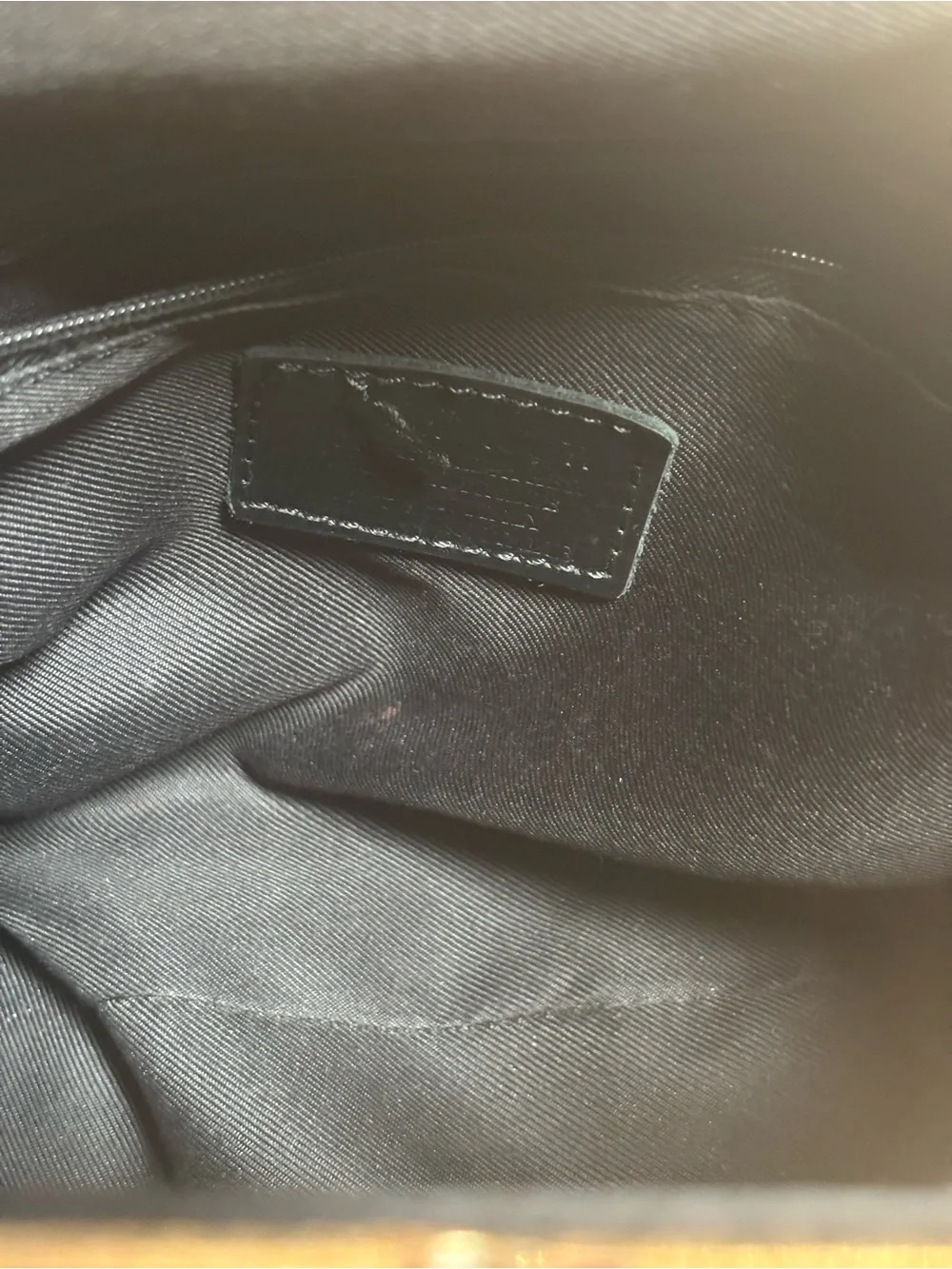 Luana Ferracuti Made in Italy Black Leather Doctor Bag/Gold Frame Satchel